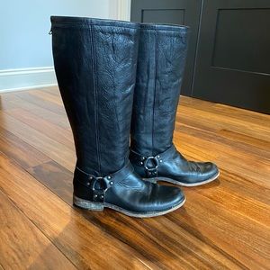 Frye Veronica Harness Tall Black boot